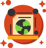 Geography Tailed Color Icon vector