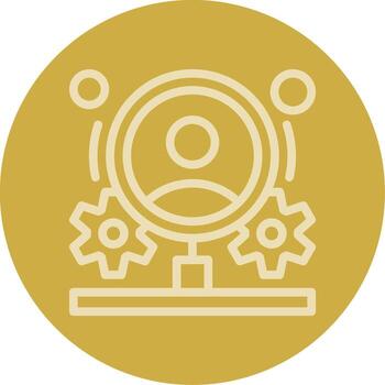 comportamiento fluir línea multi color icono vector