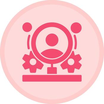 comportamiento fluir multicolor circulo icono vector