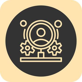 comportamiento fluir lineal redondo icono vector