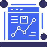 E-commerce tracking Solid Two Color Icon vector