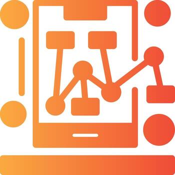 Event tracking Solid Multi Gradient Icon vector