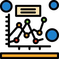 Competition analysis Line Filled Icon vector