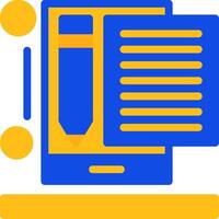 Content writer Flat Two Color Icon vector