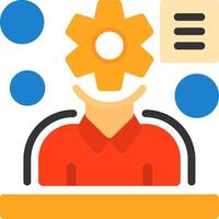 SEO specialist Flat Icon vector