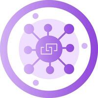 Link outreach Glyph Gradient Icon vector