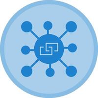 Link outreach Multicolor Circle Icon vector