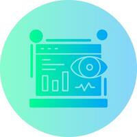 Impressions Gradient Circle Icon vector