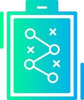 Strategy Solid Multi Gradient Icon vector