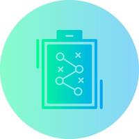 Strategy Gradient Circle Icon vector