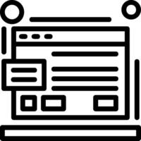 Ad copy Line Icon vector