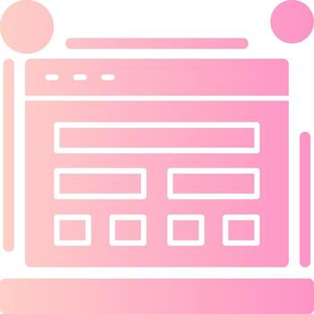 anuncio grupo sólido multi degradado icono vector