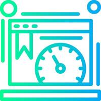 Quality score Linear Gradient Icon vector
