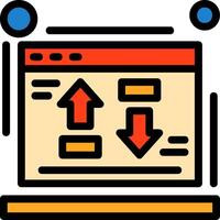 Cost per conversion Line Filled Icon vector
