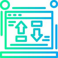 Cost per conversion Linear Gradient Icon vector