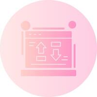 Cost per conversion Gradient Circle Icon vector