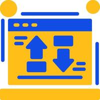 Cost per conversion Flat Two Color Icon vector