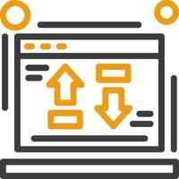 Cost per conversion Line Two Color Icon vector