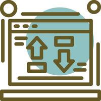 Cost per conversion Linear Circle Icon vector