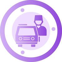 Valet parking Glyph Gradient Icon vector