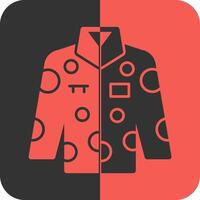 Uniform Red Inverse Icon vector