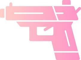 pistola sólido multi degradado icono vector