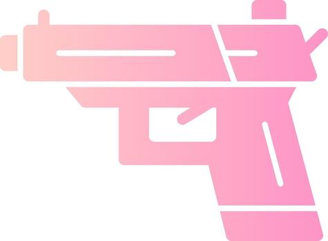 Handgun Solid Multi Gradient Icon vector