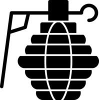 icono de glifo de granada vector