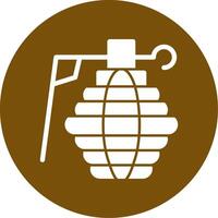 Grenade Line Two Color Icon vector