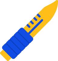 Bayonet Flat Two Color Icon vector