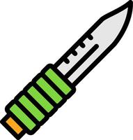 Bayonet Line Filled Icon vector