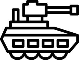 Tank Line Icon vector