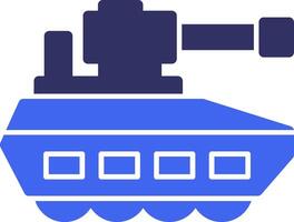 Tank Solid Two Color Icon vector