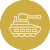 Tank Line Multi color Icon vector