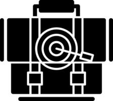 Mission Glyph Icon vector