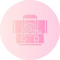 Mission Gradient Circle Icon vector