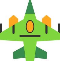 Fighter jet Flat Icon vector