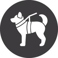 Military dog Line Two Color Icon vector