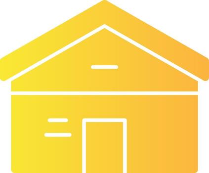 Barracks Solid Multi Gradient Icon vector