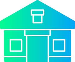 Tents Solid Multi Gradient Icon vector
