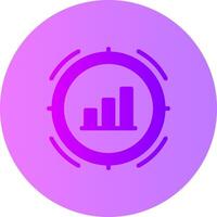 Target Gradient Circle Icon vector