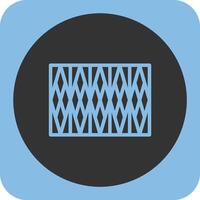 Camouflage netting Linear Round Icon vector