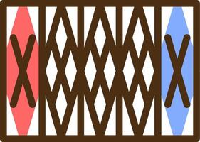 Camouflage netting Color Filled Icon vector