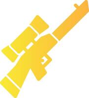 Sniper Solid Multi Gradient Icon vector