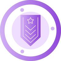 Military badge Glyph Gradient Icon vector