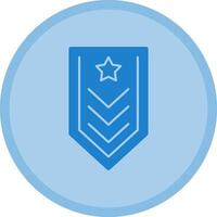 Military badge Multicolor Circle Icon vector