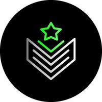 Rank insignia Dual Gradient Circle Icon vector