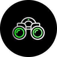 Binoculars Dual Gradient Circle Icon vector