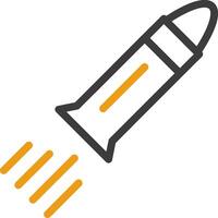 Bullet Line Two Color Icon vector