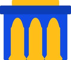 Ammunition Flat Two Color Icon vector